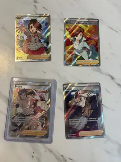 Pokemon Trainer Supporter Full Art Holo Card Lot Tulip Caitlin Gloria 8 Cards - Image 3