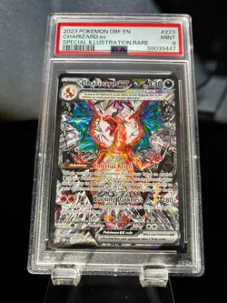 Pokemon PSA 9 MINT 2023 Charizard Ex 223 Obsidian Flames SIR Card - Image 1