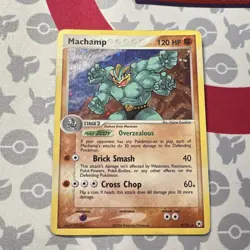 Pokemon Machamp EX Hidden Legends Holo Rare 120 HP Card 9/101 Stage 2 English - Image 1