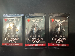 Lot of 3 Magic: The Gathering Innistrad Crimson Vow Draft Booster Packs - Image 1