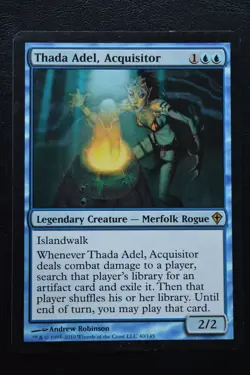 Magic The Gathering MTG THADA ADEL, ACQUISITOR Worldwake LP Lightly Played - Image 1
