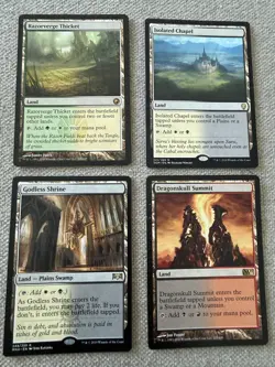 Magic MTG Colorless Rare Land Lot 4 Razorverge Thicket Godless Shrine - Image 1