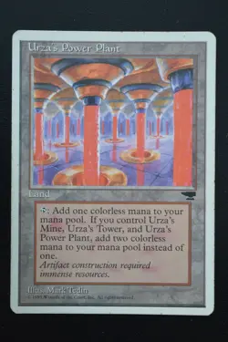 Magic The Gathering MTG URZA'S POWER PLANT (COLUMNS) Chronicles MP Played - Image 1