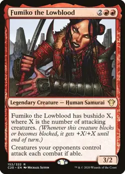NM Fumiko the Lowblood, MTG, Ikoria Commander, Magic the Gathering, 152 - Image 1