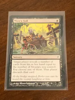Magic the Gathering Worldwake Mire's Toll - Image 1
