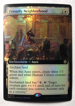 Friendly Neighborhood FOIL 0246 Marvel’s Spider-man MTG Magic the Gathering NM - Image 1