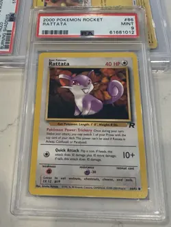 Pokemon Rattata 66/82 PSA MINT 9 2000 Team Rocket - Image 1