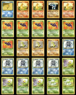 Pokemon 1996 1999 Vintage Base Set 100 Card Lot Old Back Japanese ALL NP NM - Image 1