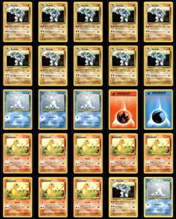 Pokemon 1996 1999 Vintage Base Set 100 Card Lot Old Back Japanese ALL NP NM - Image 2