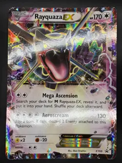 Rayquaza EX XY69 Black Star Promo JUMBO Holo Pokemon Card English LP - Image 1