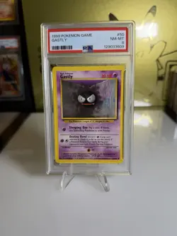 PSA 8 Gastly 050/102 Base Set Pokemon Game 1999 WOTC - Image 1
