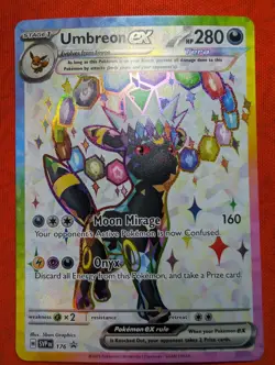 Pokemon Umbreon ex SVP176 Scarlet & Violet Promo Cards Holo Prismatic Evolutions - Image 2