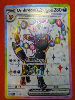 Pokemon Umbreon ex SVP176 Scarlet & Violet Promo Cards Holo Prismatic Evolutions - Image 5