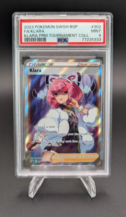 Klara 2023 Pokemon SWSH BSP FA Klara Premium Tournament Collection #302 PSA 9 - Image 1