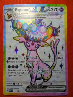 Pokemon Espeon ex SVP175 Scarlet & Violet Promo Cards Holo Prismatic Evolutions - Image 3