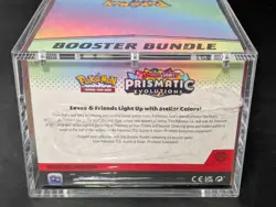 Pokemon SV8.5 Prismatic Evolutions Sealed Booster Bundle Display W/Acrylic Case - Image 3