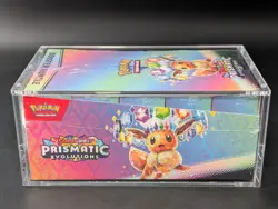 Pokemon SV8.5 Prismatic Evolutions Sealed Booster Bundle Display W/Acrylic Case - Image 4