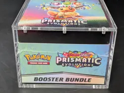 Pokemon SV8.5 Prismatic Evolutions Sealed Booster Bundle Display W/Acrylic Case - Image 5