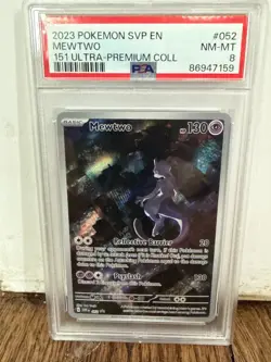 2023 POKEMON SVP EN MEWTWO 151 ULTRA PREMIUM COLLECTION #052 PSA 8 - Image 1