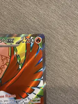 Pokemon Ethan's Ho-Oh ex 209/182 Sv10: Destined Rivals Holo Full Art - Image 3