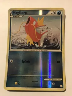 Pokemon MAGIKARP Card 72/123 Reverse Holo Common HeartGold SoulSilver Light Play - Image 1