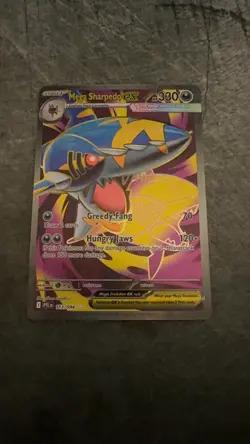 Mega Sharpedo ex Ultra Rare ME02: Phantasmal Flames 113/094 NM Holofoil Pokemon - Image 1