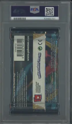 2020 Pokemon Int'l SWSH Darkness Ablaze Foil Booster Pack G. Centiskorch PSA 10 - Image 2