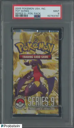 2009 Pokemon USA Inc. Series 9 Foil Booster Pack PSA 9 MINT - Image 1