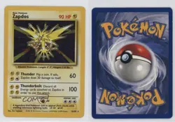 Zapdos Holo Pokemon Base Set #16 1999 - Image 3