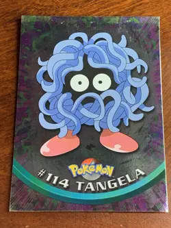 2000 Topps Pokemon TV #114 Tangela (B) Silver Foil FREE COMBINED SHIP - Image 1