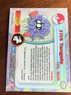 2000 Topps Pokemon TV #114 Tangela (B) Silver Foil FREE COMBINED SHIP - Image 3
