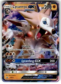 Lycanroc GX SM14 Promo - Sun & Moon Black Star Promos - Pokemon TCG NM - Image 1