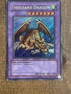 Yugioh Thousand Dragon Secret Rare unlimited MRD-143 MP - Image 1
