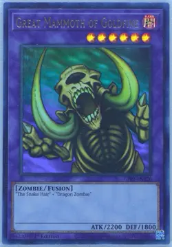 Yu-Gi-Oh! Great Mammoth of Goldfine GFP2-EN120 1st Edition 2022 PSA 9 Graded NM - Image 3