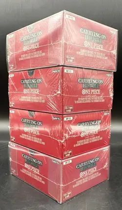 Lot of (4) One Piece EN OP13 Carrying on His Will Booster Boxes Sealed - Image 2