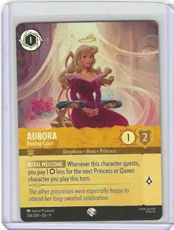 Disney Lorcana Aurora Holding Court Epic 206/204 Lorcana Fabled NM - Image 1