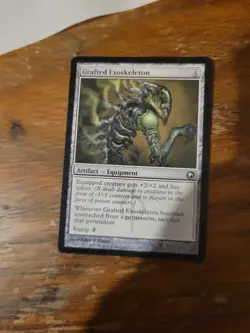 Grafted Exoskeleton Scars of Mirrodin MTG Magic The Gathering Card Vintage Equip - Image 1