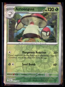 Pokemon Amoongus Black Bolt BLK 011/086 Reverse Holo 4 Card Lot - Image 1