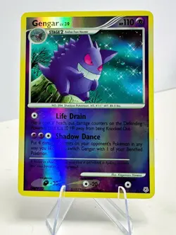 2007 Pokemon Gengar Diamond & Pearl Reverse Holo Rare Card 27/130 LP - Image 1