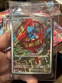 Pokemon TCG Riolu 010 ETB Promo Mega Evolutions Sealed Card With Dividers - Image 1