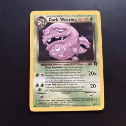 Pokemon Dark Weezing TCG Non-Holo Card 31/82 - Image 1