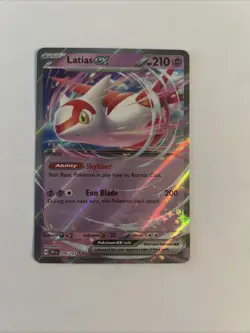 Pokemon TCG Latias EX Surging Sparks Scarlet & Violet Double Rare Card 76/191 - Image 1