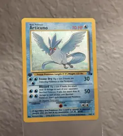 Articuno Holo Rare 1st Edition 2/62 - 1999 Fossil WoTC Pokemon TCG Card Vintage - Image 1