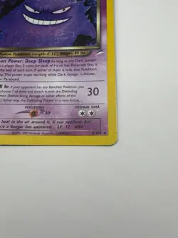 Dark Gengar 6/105 Neo Destiny Set Holo Rare Pokemon Card WOTC - Image 5
