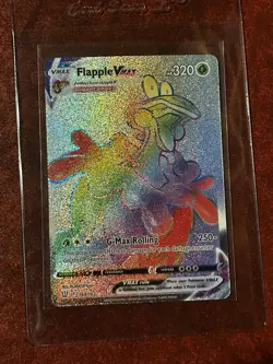 Pokemon TCG Flapple VMAX Rainbow Secret Rare Card 164/163 Battle Styles - Image 1