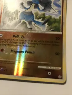 Pokemon TCG Lucario 19/95 Unleashed HGSS Reverse Holo Rare card - Image 2