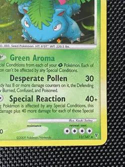Venusaur 13/147 HOLO Platinum Supreme Victors Pokemon Card 2009 LP/ NM - Image 4
