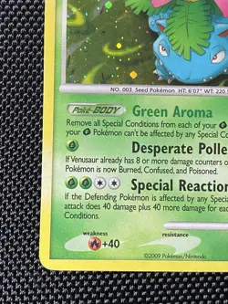 Venusaur 13/147 HOLO Platinum Supreme Victors Pokemon Card 2009 LP/ NM - Image 5