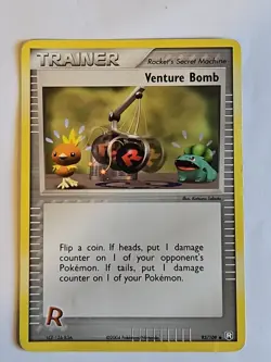 Pokemon Card - Venture Bomb Team Rocket Returns 93/109 Uncommon - Image 1