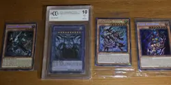 Yu-Gi-Oh! Cards -Obelisk The Tormentor Grade 10 + 3 Sealed Limited Edition Cards - Image 1